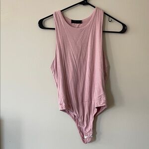 Pink Sleeveless Bodysuit